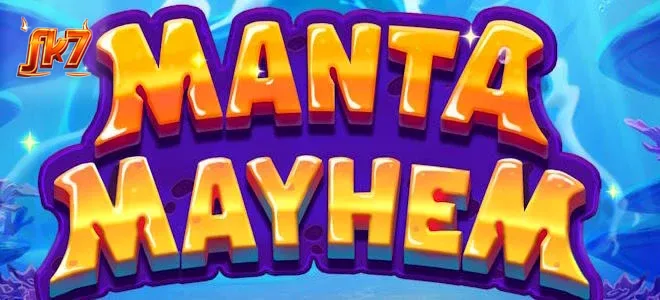 Cena submarina colorida representando o tema do jogo Manta Mayhem